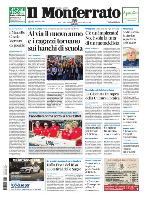 Il Monferrato - Edizione 67 del 12/09/2023